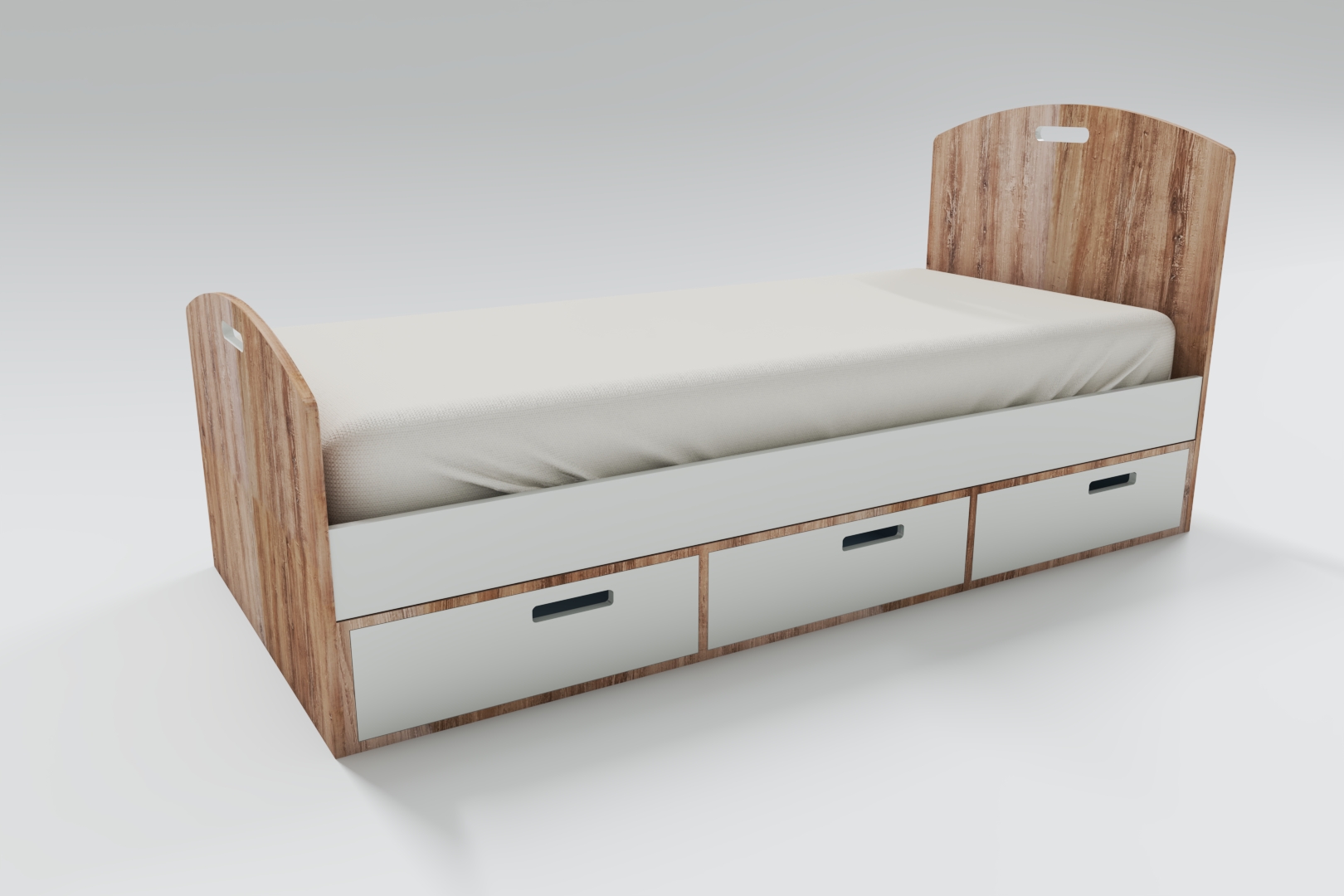 Cama Seren cajonera (fondo blanco)