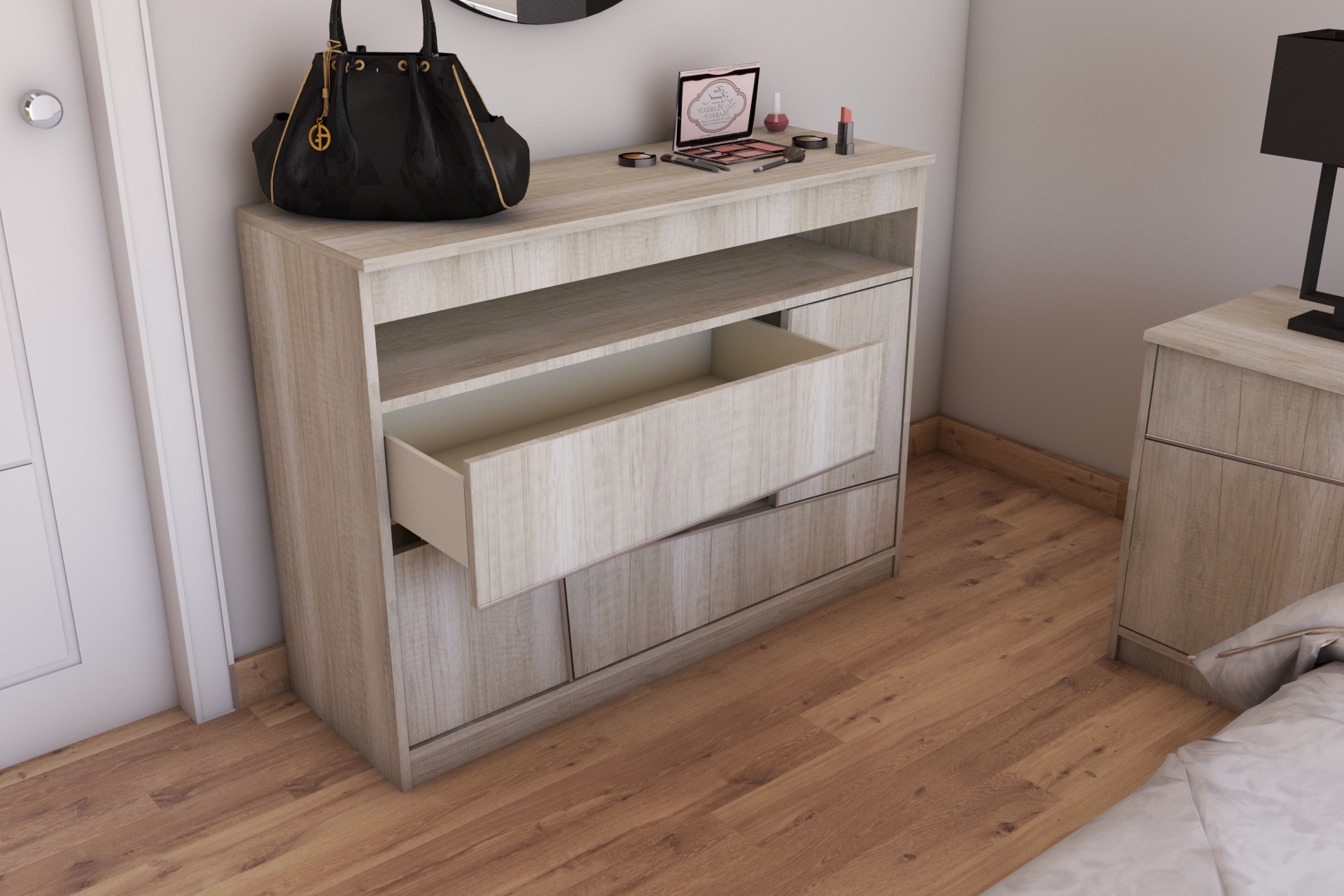 01 DORMITORIO KENDOR CÓMODA